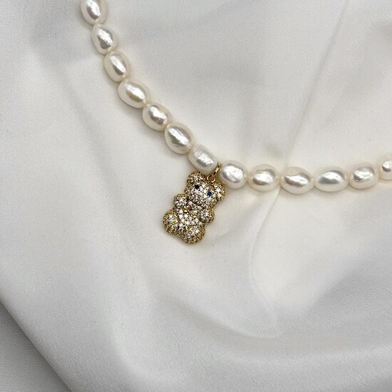 Pērļu Kaklarota - Lācīša Piekariņš